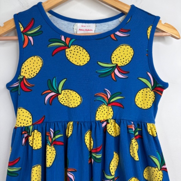 Hanna Andersson Dress 10 Chasing Summer Sundress Pineapple Pockets School Play - Picture 2 of 8